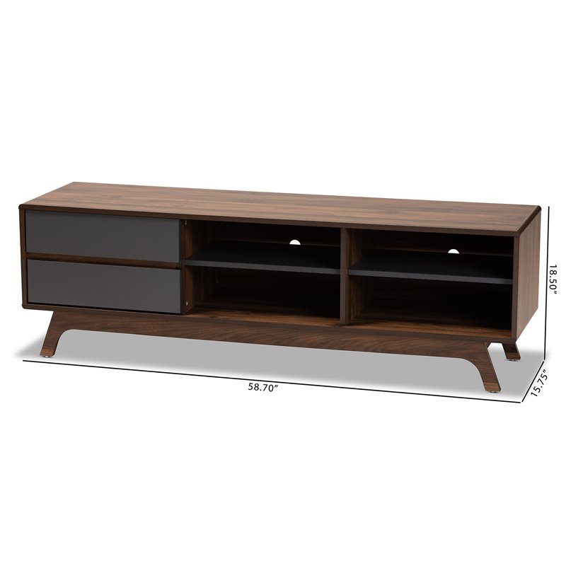 Allora Two-Tone Wood 2-Drawer 60