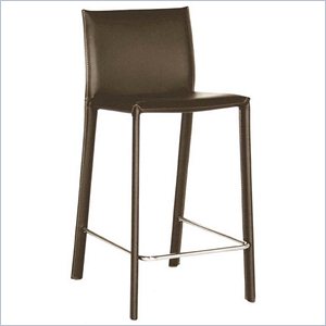 Allora Counter Stool in Brown (Set of 2)