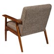Allora Wood Frame Accent Chair in Brown