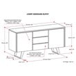 Allora Buffet in Distressed Charcoal Brown