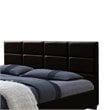 Allora Leather Upholstered Queen Platform Bed in Brown
