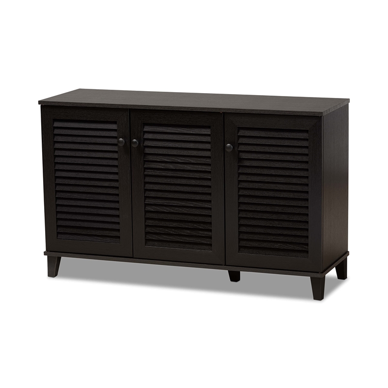 Allora 5 Shelf Shoe Cabinet in Espresso