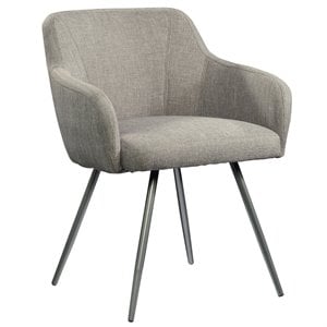 Allora Upholstered Dining Arm Chair in Gray