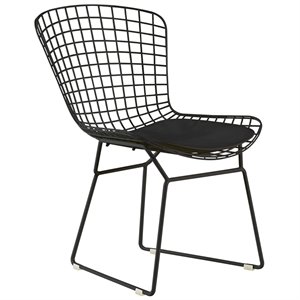 Allora Dining Side Chair in Noir Black (Set of 2)