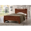 Allora Wood Twin Panel Bed in Antique Oak