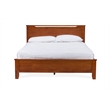 Allora Wood Twin Panel Bed in Antique Oak