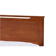 Allora Wood Twin Panel Bed in Antique Oak