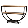 Allora Console Table in Antique Black and Brown