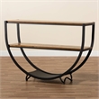 Allora Console Table in Antique Black and Brown