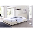 Allora Upholstered Full Platform Bed in Gray
