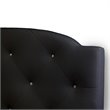 Allora Upholstered Full Platform Bed in Black