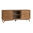Allora Large Wood TV Console in Acorn Brown