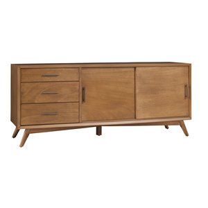 Allora Large Wood TV Console in Acorn Brown