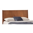Allora Mid-Century Mahogany Wood Queen Platform Bed in Acorn Brown