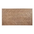 Allora Wood Fixed Top Dining Table in Weathered Natural (Brown)