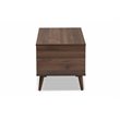 Allora Contemporary Brown Finished Coffee Table