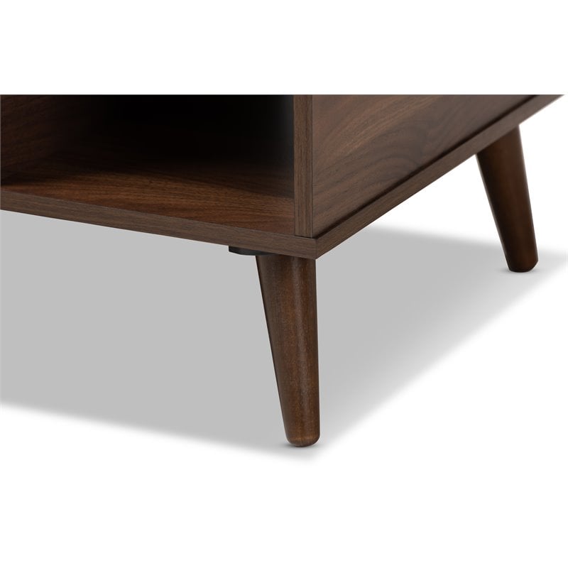 Allora Contemporary Brown Finished Coffee Table