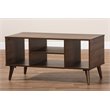 Allora Contemporary Brown Finished Coffee Table