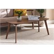 Allora Contemporary Brown Finished Coffee Table