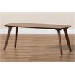 Allora Contemporary Brown Finished Coffee Table