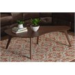Allora Contemporary Brown Finished Coffee Table