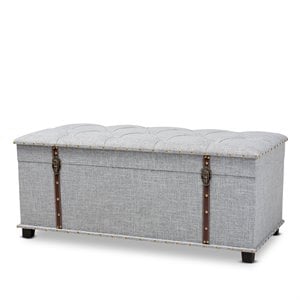 Allora Fabric Upholstered Coffee Table with Storage