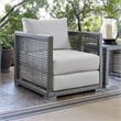Allora Patio Chair in Gray and White