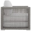 Allora Patio Chair in Gray and White