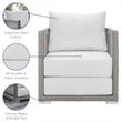 Allora Patio Chair in Gray and White