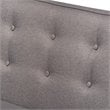 Allora Modern 2-Piece Wood Dining Corner Sofa Bench in Gray
