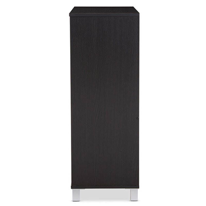 Allora 2 Door Shoe Cabinet in Espresso