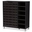 Allora 2 Door Shoe Cabinet in Espresso