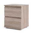 Allora Contemporary 2 Drawer Nightstand in Truffle