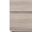 Allora Contemporary 2 Drawer Nightstand in Truffle