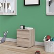 Allora Contemporary 2 Drawer Nightstand in Truffle