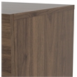 Allora Contemporary 2 Drawer Nightstand in Walnut