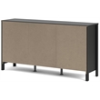 Allora Contemporary 2 Door Sideboard with 3 Drawers in Black Matte