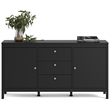 Allora Contemporary 2 Door Sideboard with 3 Drawers in Black Matte