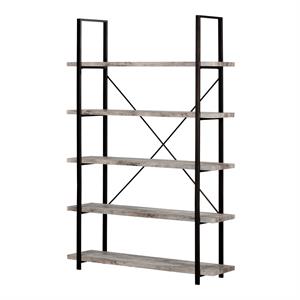 Allora 5-Shelf  Shelving Unit-Driftwood Gray
