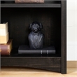 Allora 4-Shelf Contemporary Bookcase in Rubbed Black Finish