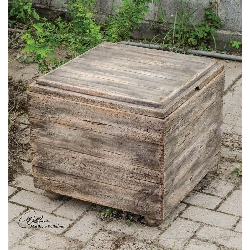 Allora Contemporary Mango Wooden Cube Table