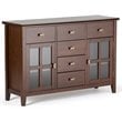 Allora Solid Wood Sideboard Buffet Table in Russet Brown
