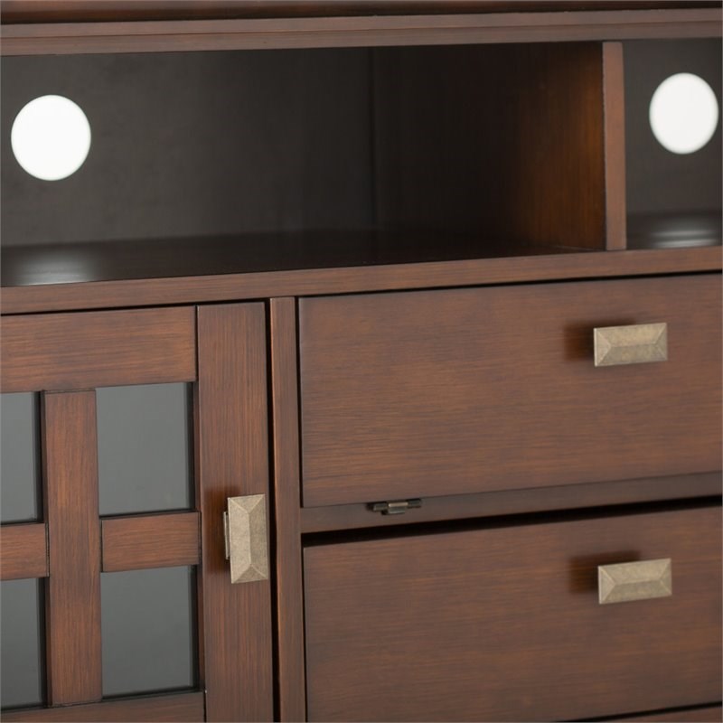 Allora Modern Wood TV Media Stand for TVs up to 72