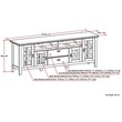 Allora Modern Wood TV Media Stand for TVs up to 72