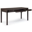 Allora Contemporary Computer Desk in Warm Walnut
