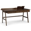 Allora Contemporary Computer Desk in Natural Aged Brown