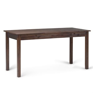allora contemporary computer desk in distressed charcoal brown