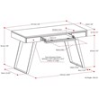 Allora Solid Acacia Wood Writing Desk in Golden Wheat