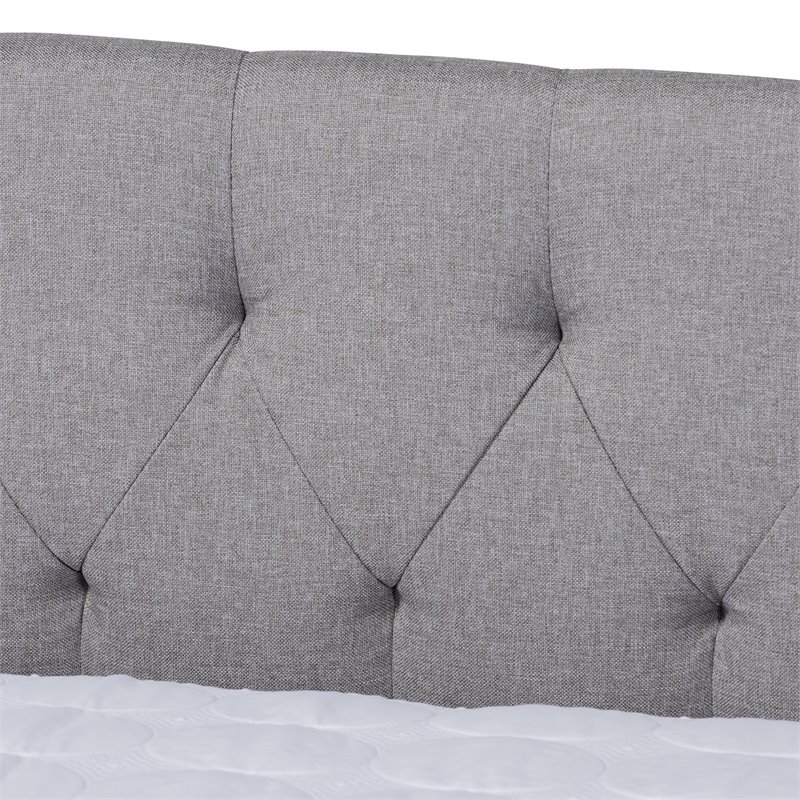 Allora Modern Fabric/MDF Wood/Engineered Wood Full Size Daybed in Gray