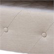 Allora Scrolled Arm Fabric Tufted Full Daybed with Trundle in Beige